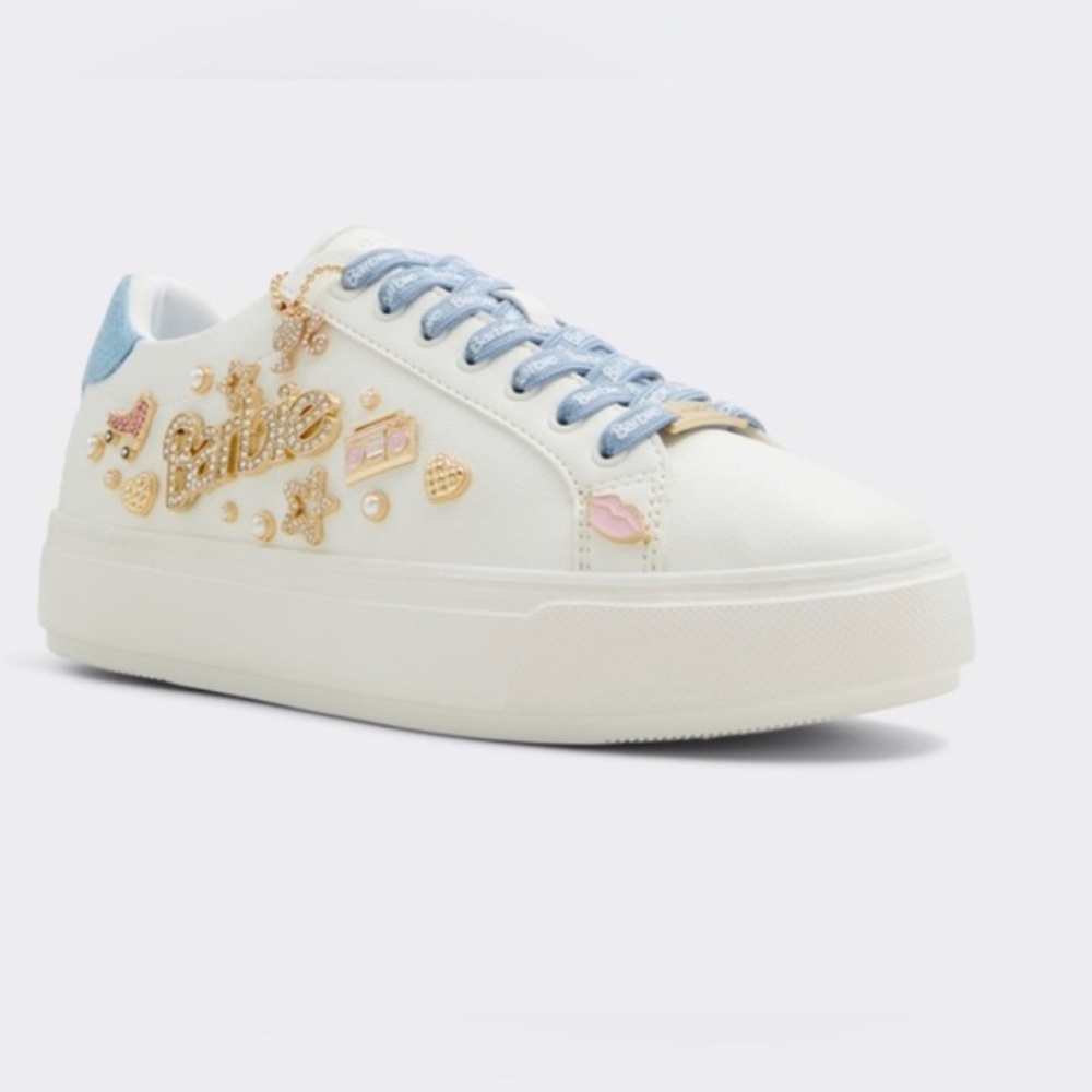 ALDO + Barbie™ x ALDO Barbiestep Charm Platform Sneakers size 6 new in Box - Picture 5 of 10